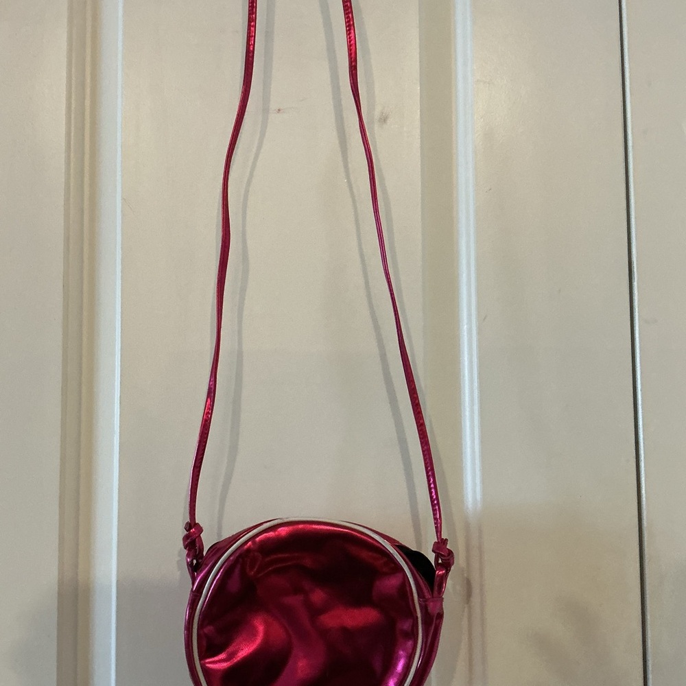 Vintage 1986 Express Metallic Pink RARE Crossbody Halley and His Comet Bag - Picture 5 of 16